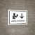 Passport Control With Down Arrow White Spanish Landscape - Wall Sign