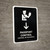 Passport Control With Down Arrow Black Bilingual Spanish Portrait - Wall Sign