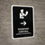 Passport Control With Right Arrow Black Bilingual Spanish Portrait - Wall Sign