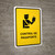 Passport Control Yellow Spanish Portrait - Wall Sign