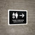 Ticket Purchase With Right Arrow Black Bilingual Spanish Landscape - Wall Sign