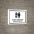 Ticket Purchase White Bilingual Spanish Landscape - Wall Sign
