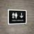Ticket Purchase With Down Arrow Black Landscape - Wall Sign