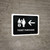 Ticket Purchase With Left Arrow Black Landscape - Wall Sign