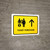 Ticket Purchase With Up Arrow Yellow Landscape - Wall Sign