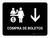 Ticket Purchase With Down Arrow Black Spanish Landscape - Wall Sign