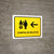 Ticket Purchase With Left Arrow Yellow Spanish Landscape - Wall Sign