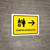 Ticket Purchase With Right Arrow Yellow Spanish Landscape - Wall Sign