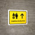 Ticket Purchase With Up Arrow Yellow Spanish Landscape - Wall Sign