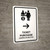 Ticket Purchase With Right Arrow White Bilingual Spanish Portrait - Wall Sign
