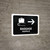 Baggage With Right Arrow Black Bilingual Spanish Landscape - Wall Sign
