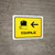 Baggage With Left Arrow Yellow Spanish Landscape - Wall Sign