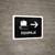 Baggage With Right Arrow Black Spanish Landscape - Wall Sign