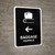 Baggage With Left Arrow Black Bilingual Spanish Portrait - Wall Sign