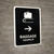 Baggage With Right Arrow Black Bilingual Spanish Portrait - Wall Sign
