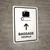 Baggage With Up Arrow White Bilingual Spanish Portrait - Wall Sign