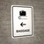 Baggage With Left Arrow White Portrait - Wall Sign