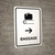 Baggage With Right Arrow White Portrait - Wall Sign