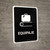 Baggage Black Spanish Portrait - Wall Sign
