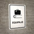 Baggage White Spanish Portrait - Wall Sign