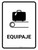 Baggage White Spanish Portrait - Wall Sign
