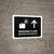 Baggage Claim With Up Arrow Black Bilingual Spanish Landscape - Wall Sign