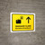 Baggage Claim With Up Arrow Yellow Bilingual Spanish Landscape - Wall Sign