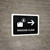 Baggage Claim With Right Arrow Black Landscape - Wall Sign