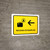 Baggage Claim With Left Arrow Yellow Spanish Landscape - Wall Sign