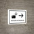 Baggage Claim With Right Arrow White Spanish Landscape - Wall Sign