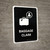 Baggage Claim Black Portrait - Wall Sign