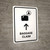 Baggage Claim With Up Arrow White Portrait - Wall Sign