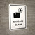 Baggage Claim White Portrait - Wall Sign