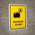 Baggage Claim Yellow Portrait - Wall Sign