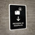 Baggage Claim With Down Arrow Black Spanish Portrait - Wall Sign