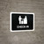Check In Black Landscape - Wall Sign
