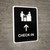 Check-In With Up Arrow Black Portrait - Wall Sign