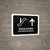 Escalators With Up Arrow Black Bilingual Spanish Landscape - Wall Sign