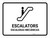 Escalators White Bilingual Spanish Landscape - Wall Sign