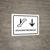 Escalators With Down Arrow White Spanish Landscape - Wall Sign