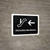 Escalators With Left Arrow Black Spanish Landscape - Wall Sign