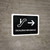 Escalators With Right Arrow Black Spanish Landscape - Wall Sign