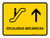 Escalators With Up Arrow Yellow Spanish Landscape - Wall Sign