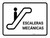 Escalators White Spanish Landscape - Wall Sign
