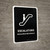 Escalators Black Bilingual Spanish Portrait - Wall Sign