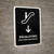 Escalators With Down Arrow Black Bilingual Spanish Portrait - Wall Sign