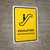 Escalators Yellow Bilingual Spanish Portrait - Wall Sign