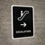 Escalators With Right Arrow Black Portrait - Wall Sign