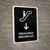 Escalators With Down Arrow Black Spanish Portrait - Wall Sign
