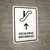 Escalators With Up Arrow White Spanish Portrait - Wall Sign